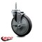 Service Caster 6 Inch Thermoplastic  Rubber Wheel Swivel 34 Inch Threaded Stem Caster with Brake SCC SCC-TS20S614-TPRB-TLB-34212 - alternate 4